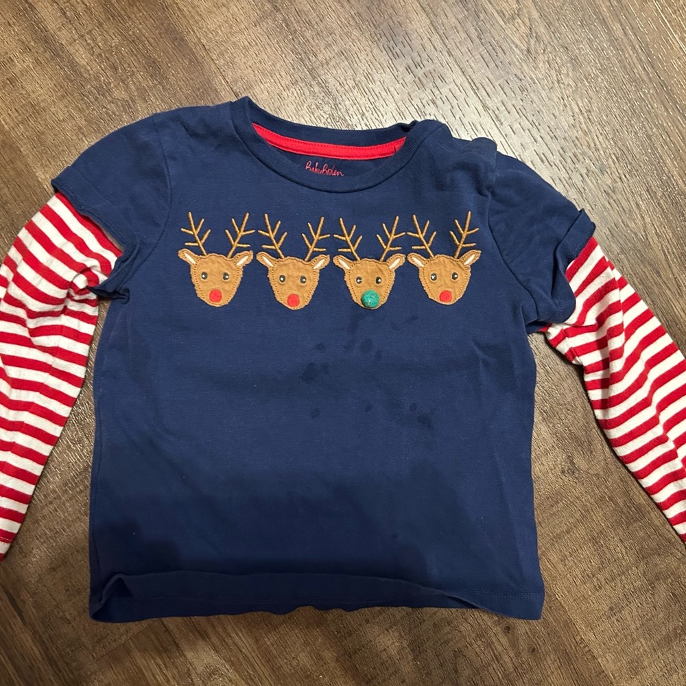 Baby Boden 3-4 years reindeer longsleeve